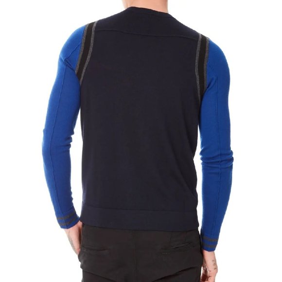 🎁Good Man Brand Mvp Slim Fit Colorblock Wool Sweater - Picture 2 of 8